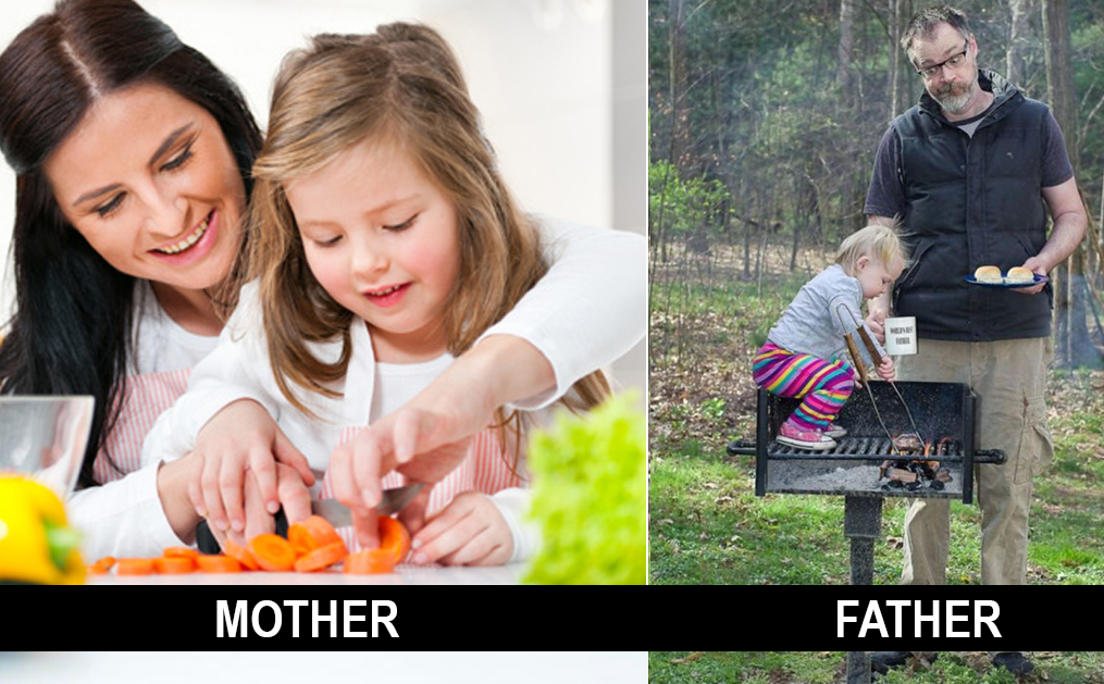 10 Differences Between Mothers and Fathers Taking Care of Kids