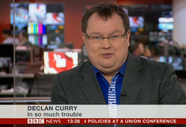 bbc news captions - Declan Curry In so much trouble Bbc News V Policies At A Union Conference