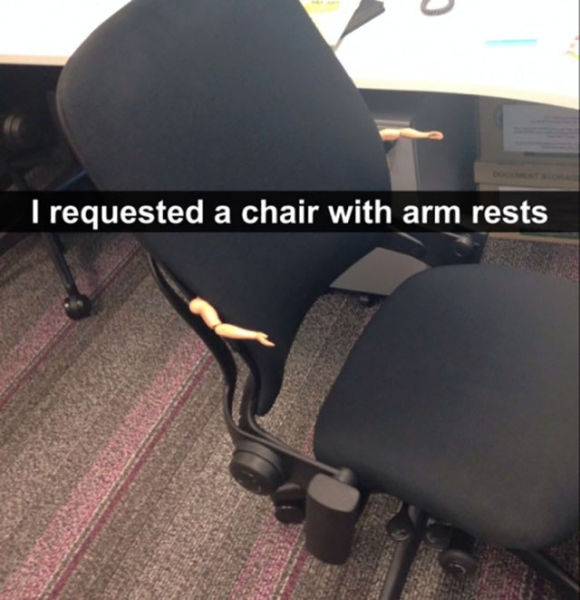 people who got exactly what they asked - I requested a chair with arm rests