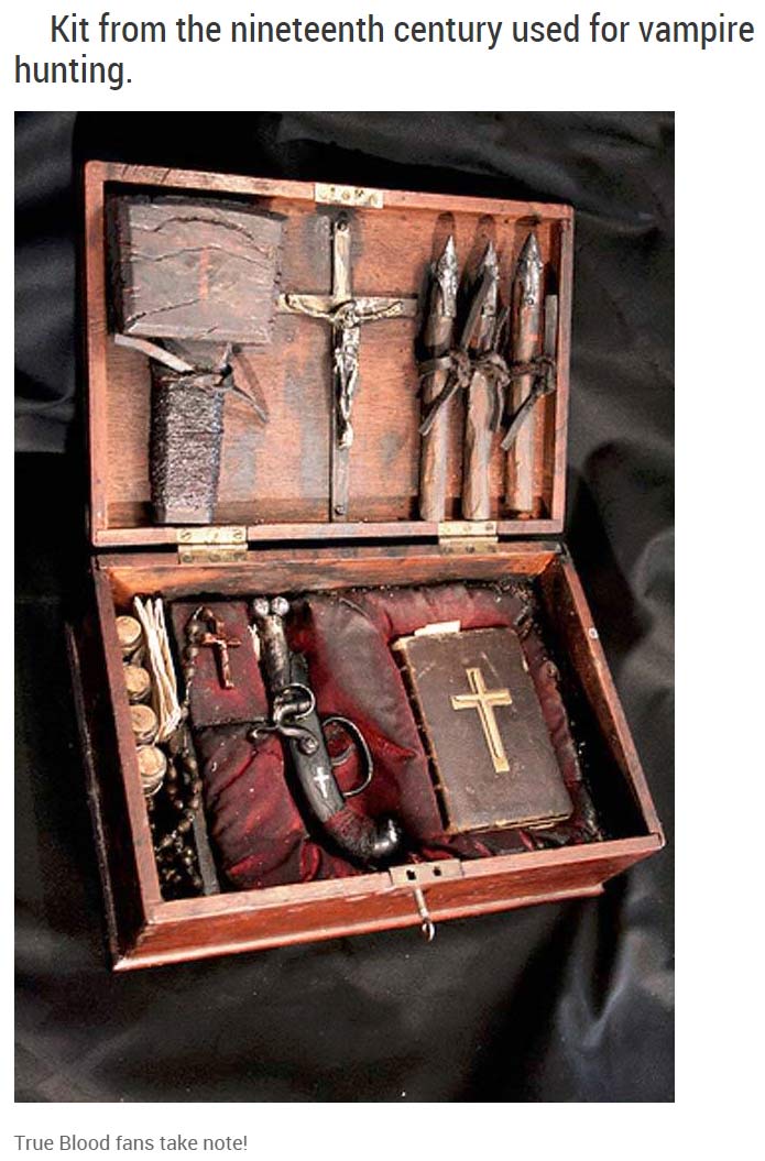 vampire killing kit - Kit from the nineteenth century used for vampire hunting. True Blood fans take note!