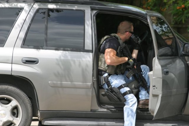 In 2012, a Louisiana man made an attempted to steal a car. He charged the door of a stopped car at a red light and opened the door. Inside the car was a State Police detective and two members of the U. S. Marshal’s Fugitive Task Force. He tried to run, but was caught after a short chase.