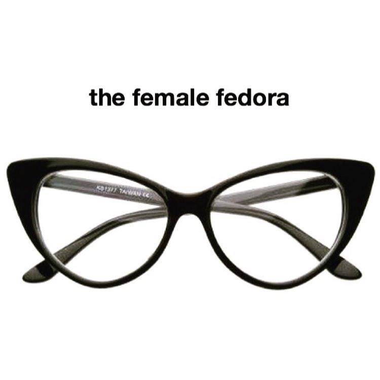 cats eyes glasses - the female fedora