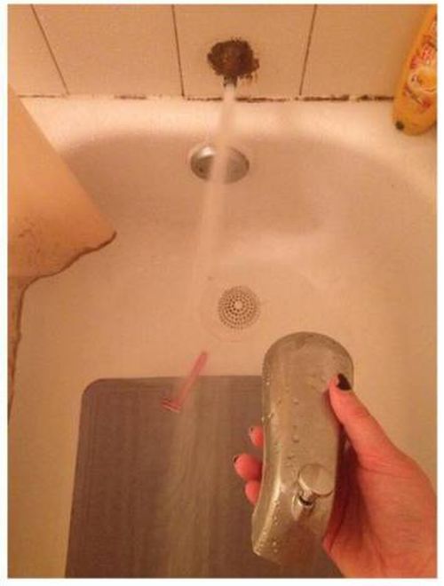 random pic bathtub faucet broke off