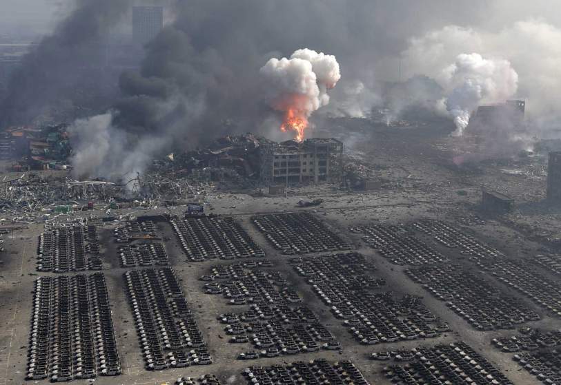 ...and today. ...<a href="http://ebaum.it/tianjin_aftermath" target="_blank">Click here</a> for photos of Tianjin aftermath and <a href="http://www.ebaumsworld.com/video/watch/84695768/" target="_blank">click here</a> for footage of the original explosion.