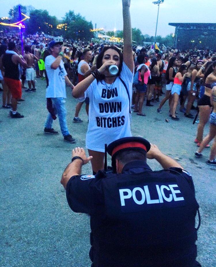meanwhile in canada police - Bdw Down Bitches Police