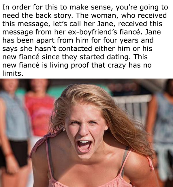 Woman unleashes the crazy on her fiance’s ex-girlfriend