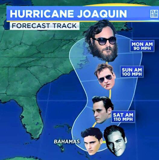 hurricane joaquin phoenix - Hurricane Joaquin Forecast Track Mon Am 90 Mph Sun Am 100 Mph Sat Am 110 Mph Bahamas