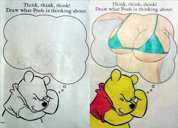 winnie the pooh thinking about drawing - Think, think, think! Draw what Pooh is thinking about Think, think, think! Draw what Pooh is thinking about.