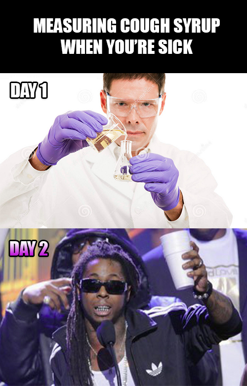 im sick meme - Measuring Cough Syrup When You'Re Sick DAY1 Day 2