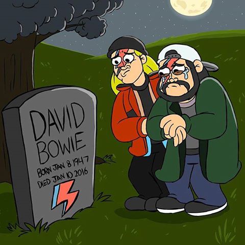 cartoon - Bowie Born Died