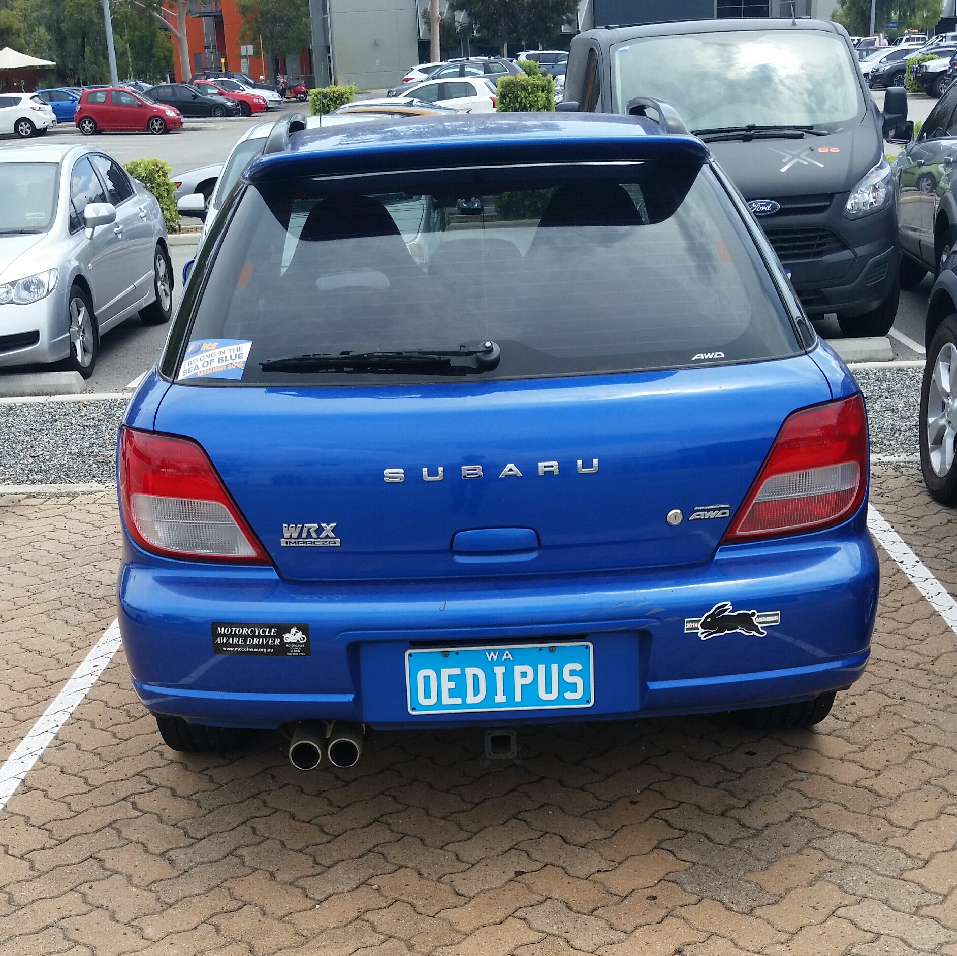 vehicle registration plate - Subaru Oedipus
