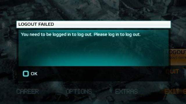 video game fail - Logout Failed You need to be logged in to log out. Please log in to log out. Logou Ut Cutte . Options