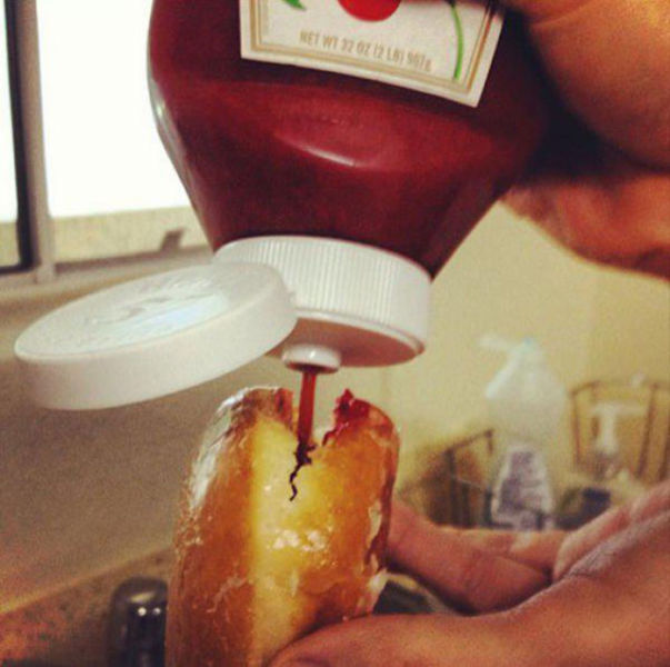 donuts with ketchup