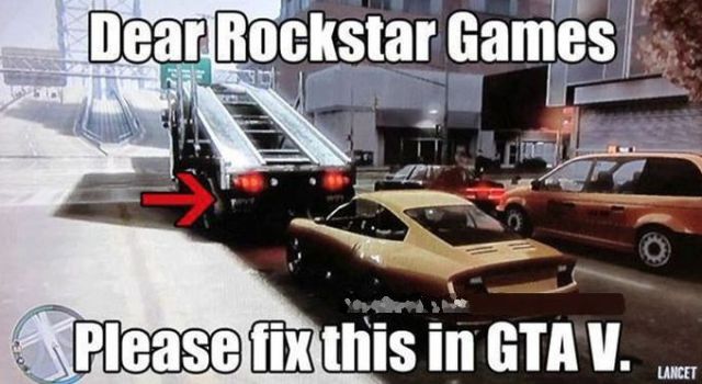 funny video game - Dear Rockstar Games Please fix this in Gta V. Lancet