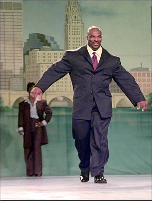 8X Mr Olympia Ronnie Coleman in a suit