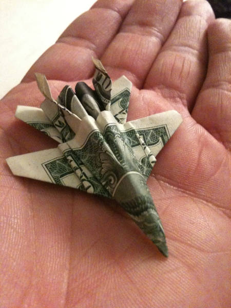 dollar bill fighter jet