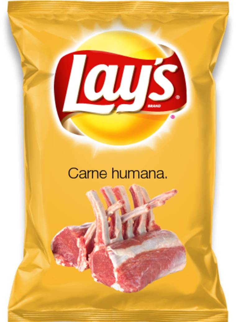 lays chips carne humana
