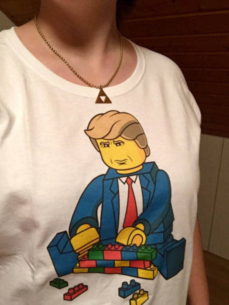 t shirt with lego man on it