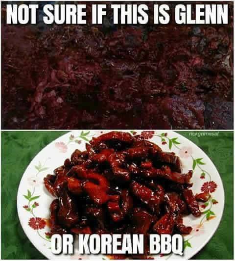 memes - chinese food boneless spare ribs - Not Sure If This Is Glenn Gadis Or Korean Bbq
