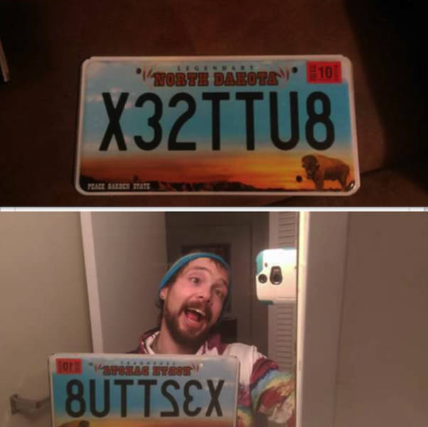 buttsex license plate - 10 X32TTU8 10 Por Buttsex