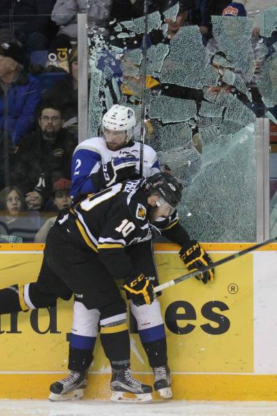 hockey glass breaks