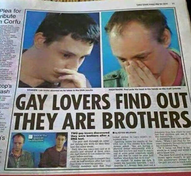 gay lovers find out they are brothers meme - Plea for ribute 7 Corfu Jop's ash Gay Lovers Find Out They Are Brothers Two wey loved