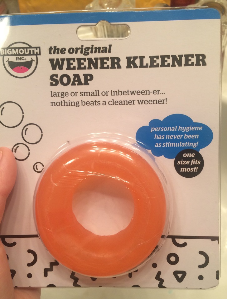 orange - Inc Bigmouth the original Weener Kleener Soap large or small or inbetweener... nothing beats a cleaner weener! personal hygiene has never been as stimulating! one size fits most!