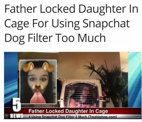 dog filter thot - Father Locked Daughter In Cage For Using Snapchat Dog Filter Too Much Father Locked Daughter In Cage News 4 Using Snapchat Dog Filter 2 Much Tmzhiphop.com