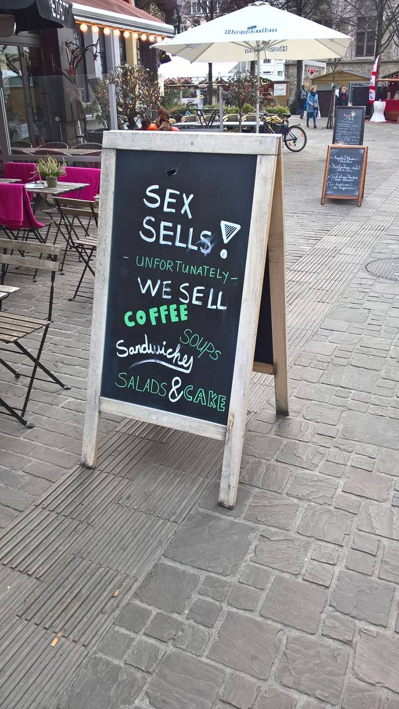 08080 Kur ? Sex Unfortunately Sells! We Sell Coffee Ell Sandwrich aus Salads &Cake