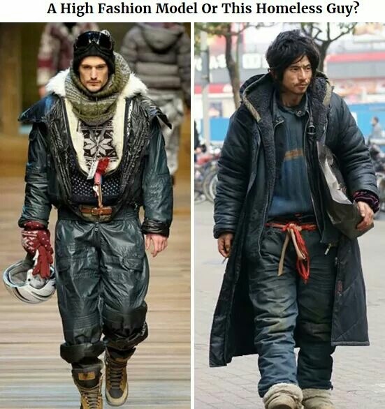 fashion homeless - A High Fashion Model Or This Homeless Guy?