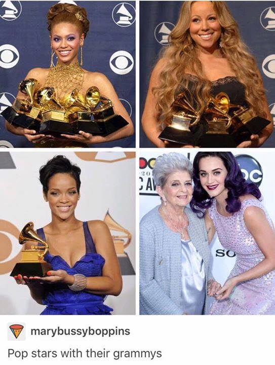 beauty - So marybussyboppins Pop stars with their grammys