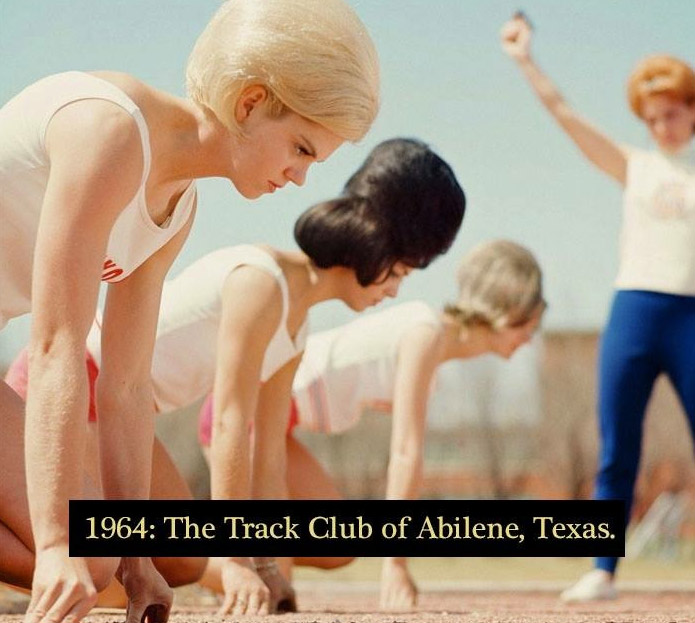 bouffant belles - 1964 The Track Club of Abilene, Texas.