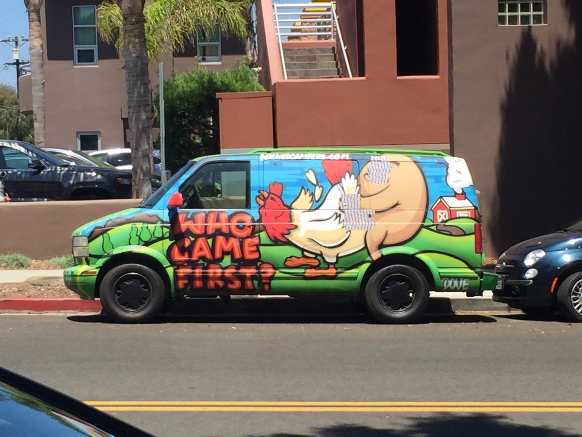 wtf came first the chicken or the egg van