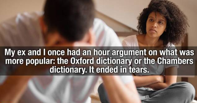 hungry children in america - My ex and I once had an hour argument on what was more popular the Oxford dictionary or the Chambers dictionary. It ended in tears.