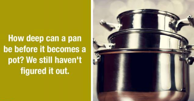 Steel - How deep can a pan be before it becomes a pot? We still haven't figured it out.