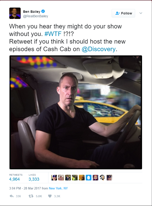 cash uber meme - Ben Balley Realben Bale 3. When you hear they might do your show without you. !?!? Retweet if you think I should host the new episodes of Cash Cab on . Retetures 4,964 3,333 Ogosobp from New York, Ny 138 K K