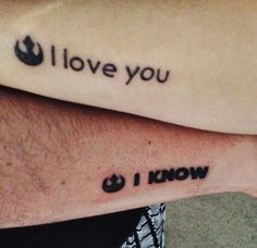 love you i know tattoo - I love you Mondig