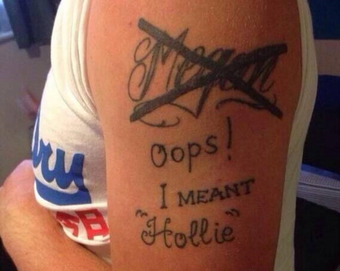 ex tattoo - Oops! I Meant "Hollie
