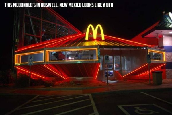 mcdonald's in roswell new mexico - This Mcdonald'S In Roswell, New Mexico Looks A Ufo
