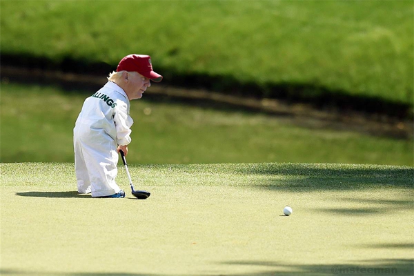 tiny trump golf