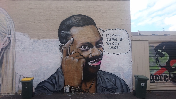 meme graffiti - It'S Only Illegal If You Get Caught...
