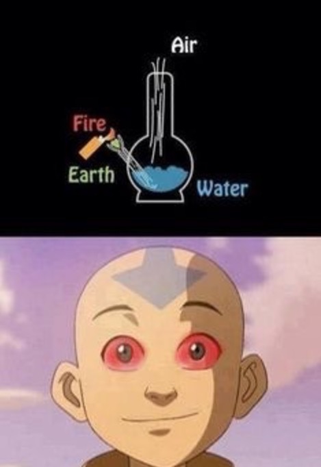 avatar weed meme - Air Fire Earth