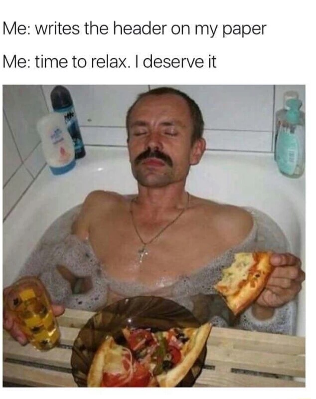 Person relaxing and eating in the bath tub