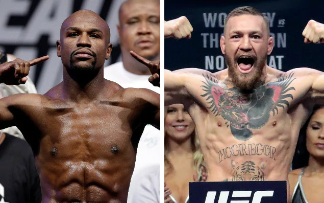 Side by side comparison of Conor McGregor and Floyd Mayweather