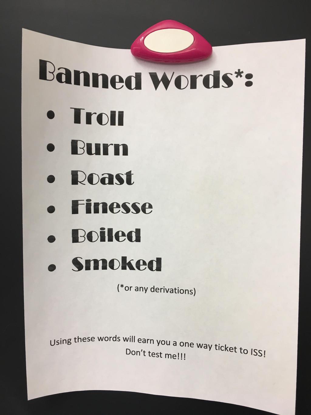 savage roasts for teachers - Banned Words Troll Burn Roast Finesse Boiled Smoked or any derivations Using these words these words will earn you a one way ticket to Issi Don't test me!!!