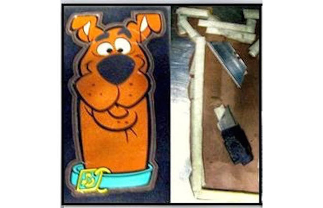 TSA confiscated razor blades in the Scooby Doo