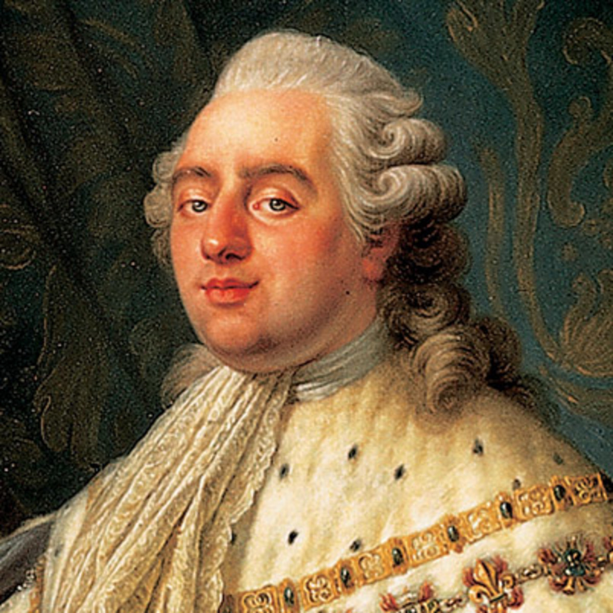 A painting of King Louis XVI.