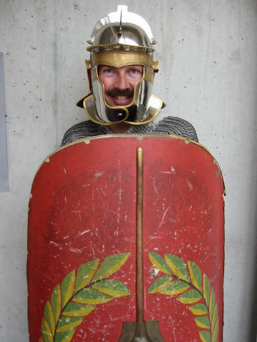 A man in roman army armor