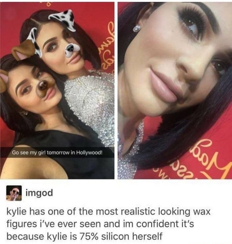 kylie jenner wax figures - Go see my girl tomorrow in Hollywood! imgod kylie has one of the most realistic looking wax figures i've ever seen and im confident it's because kylie is 75% silicon herself