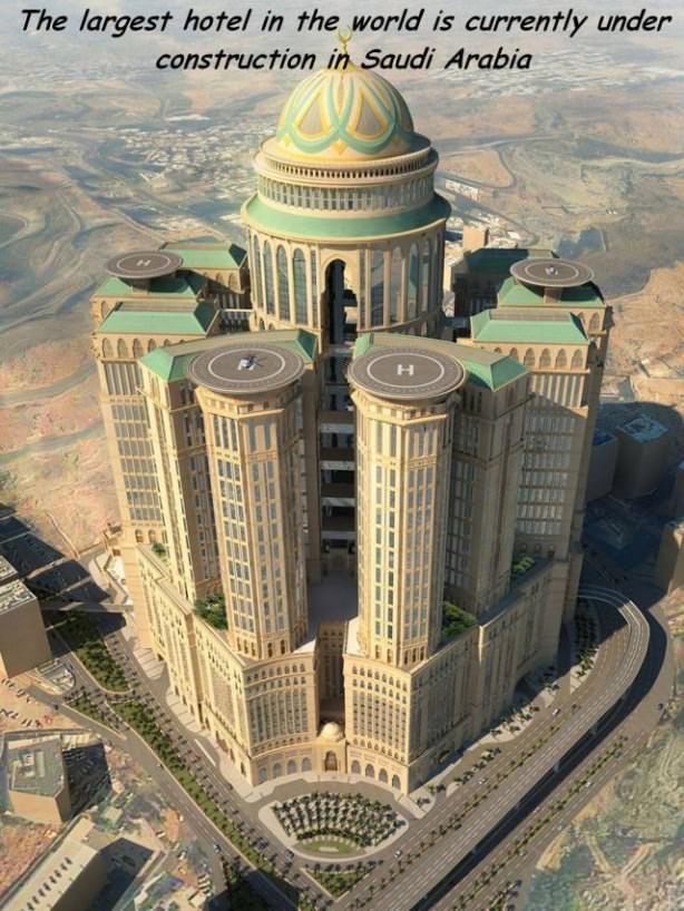 Massive hotel being constructed in Saudi Arabia